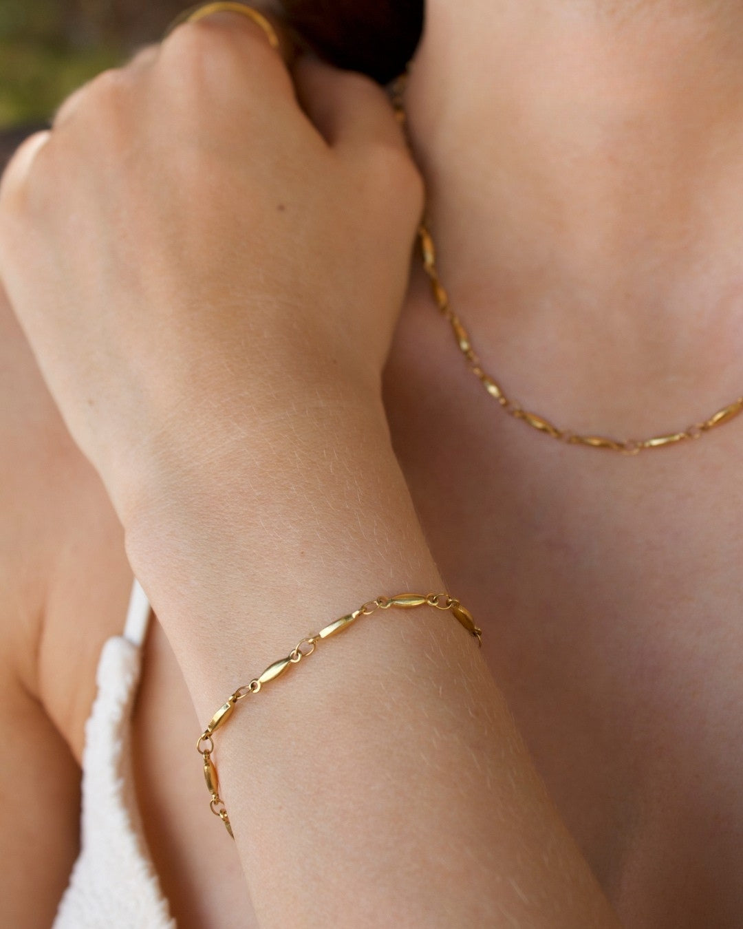 BEADED CHAIN BRACELET