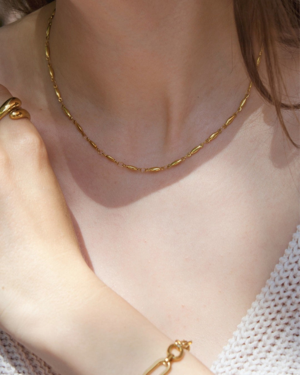 BEADED CHAIN NECKLACE
