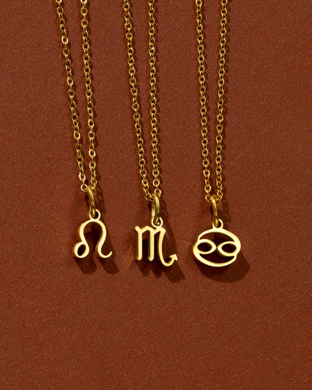 Zodiac Charm with Cable Chain Necklace
