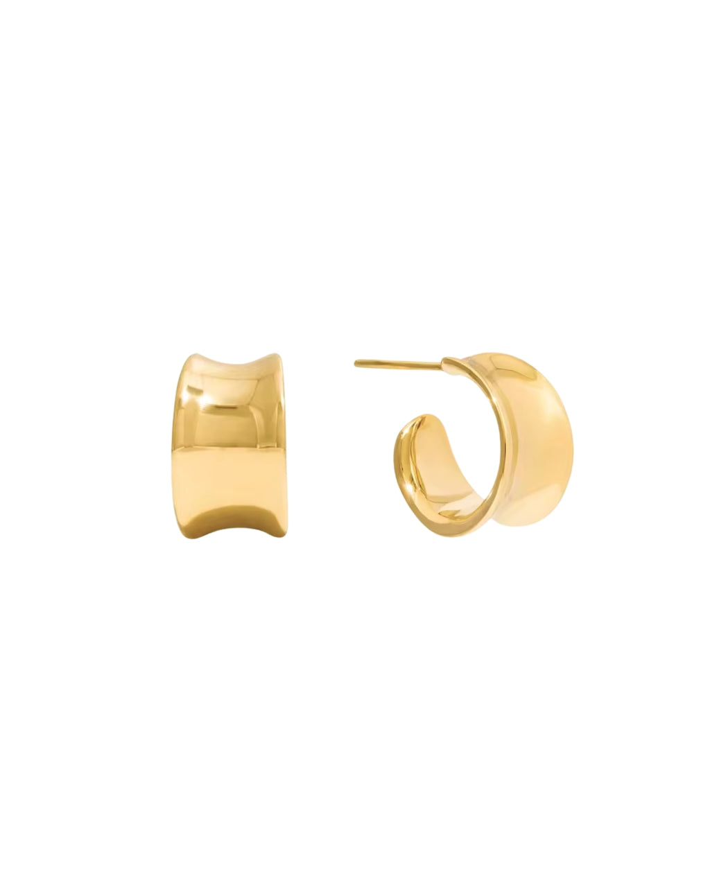 Hypoallergenic Polished Hoop Earrings