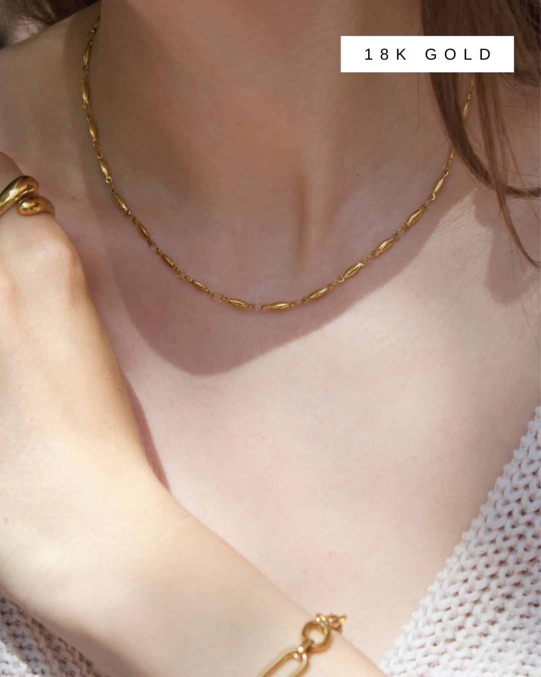 BEADED CHAIN NECKLACE