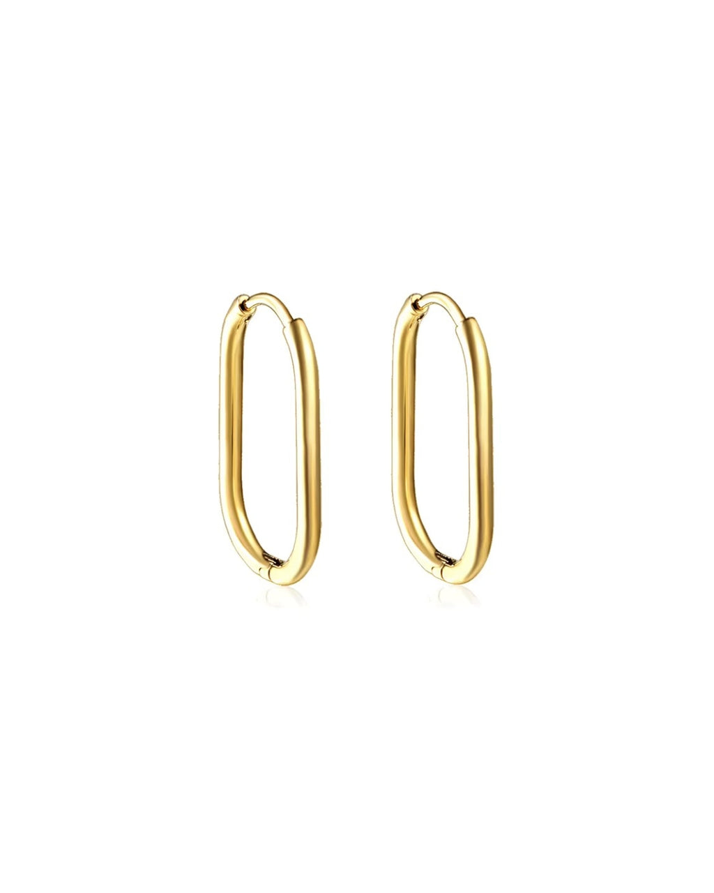 Mini Rectangle Hoops - Hypoallergenic – House of L'amore