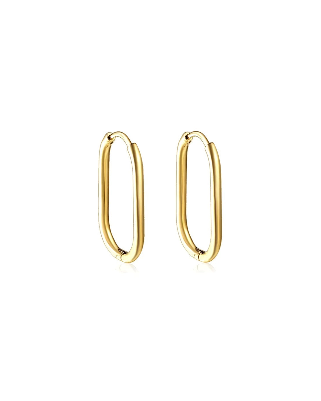 Mini Rectangle Hoops - Hypoallergenic
