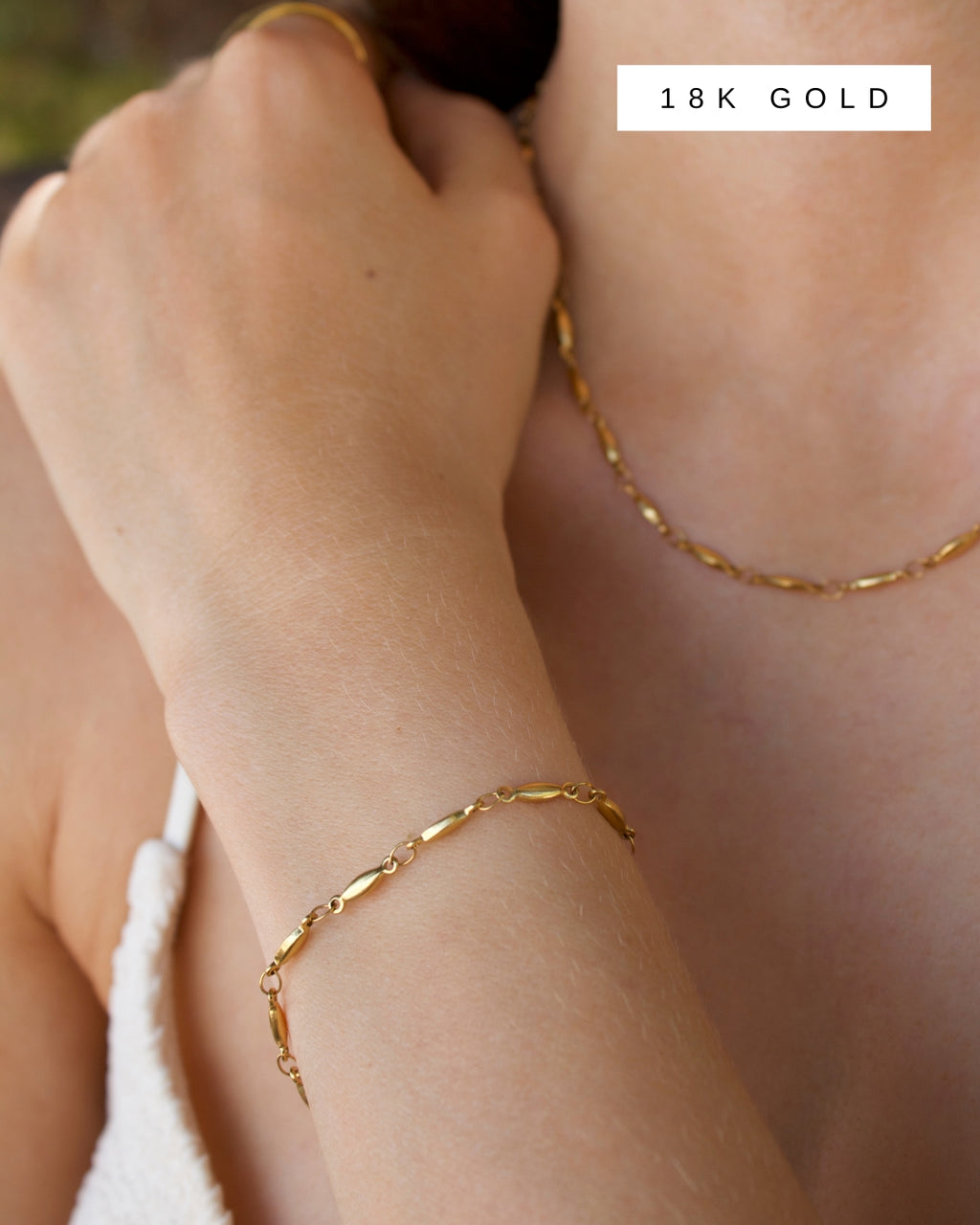 BEADED CHAIN BRACELET