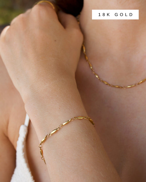 BEADED CHAIN BRACELET