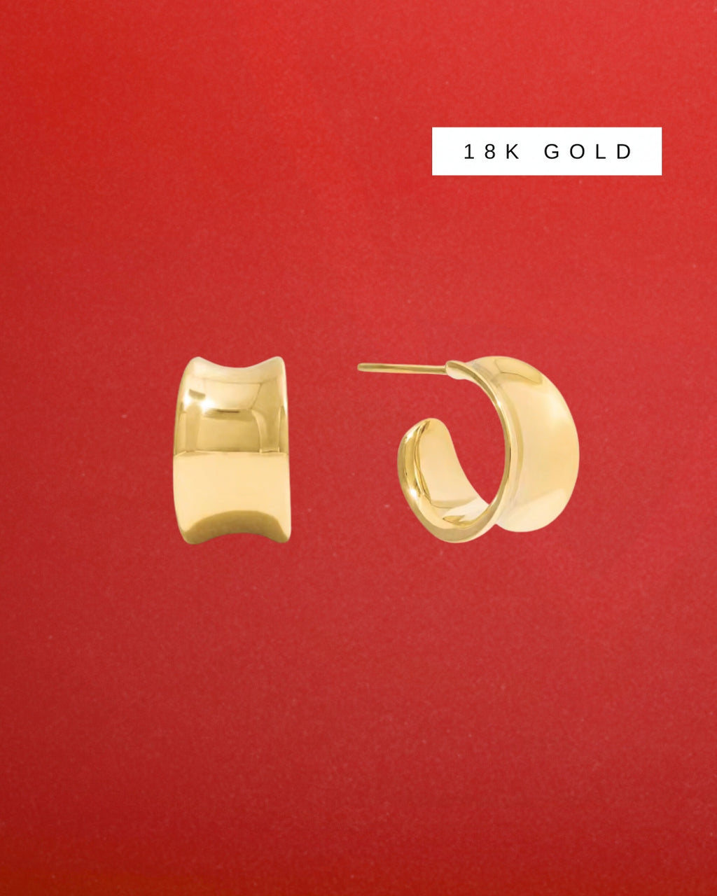 Hypoallergenic Polished Hoop Earrings