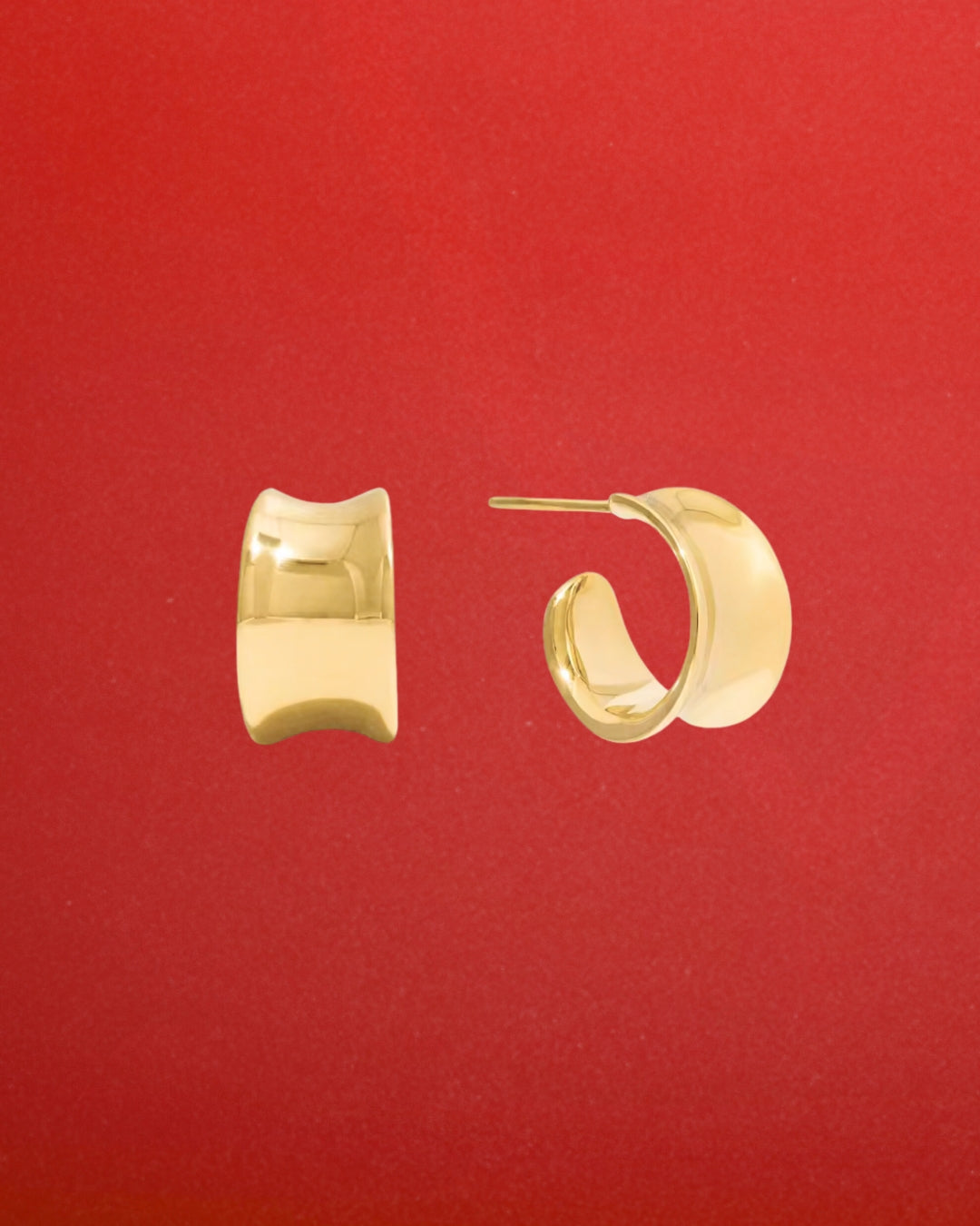 Hypoallergenic Polished Hoop Earrings