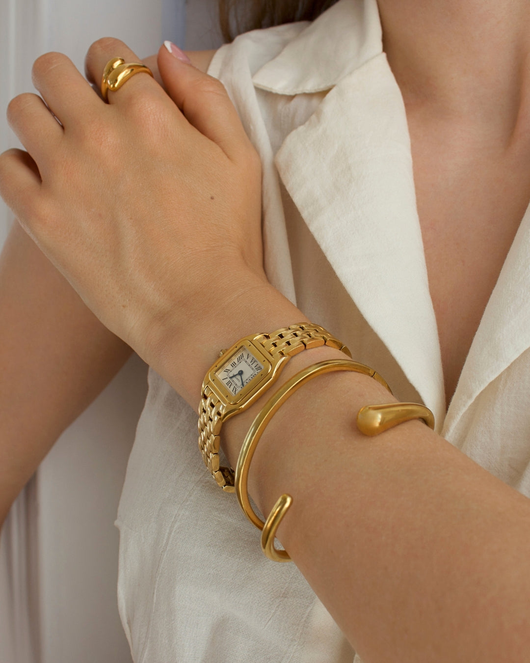 OPEN DROPLET CUFF BANGLE