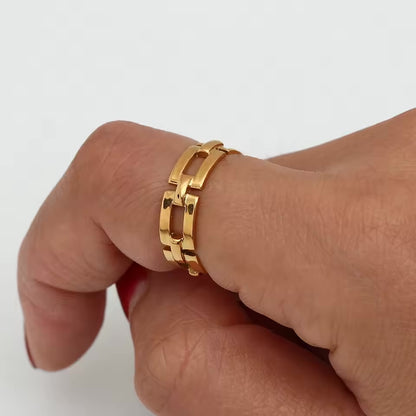 Gold Chain Ring