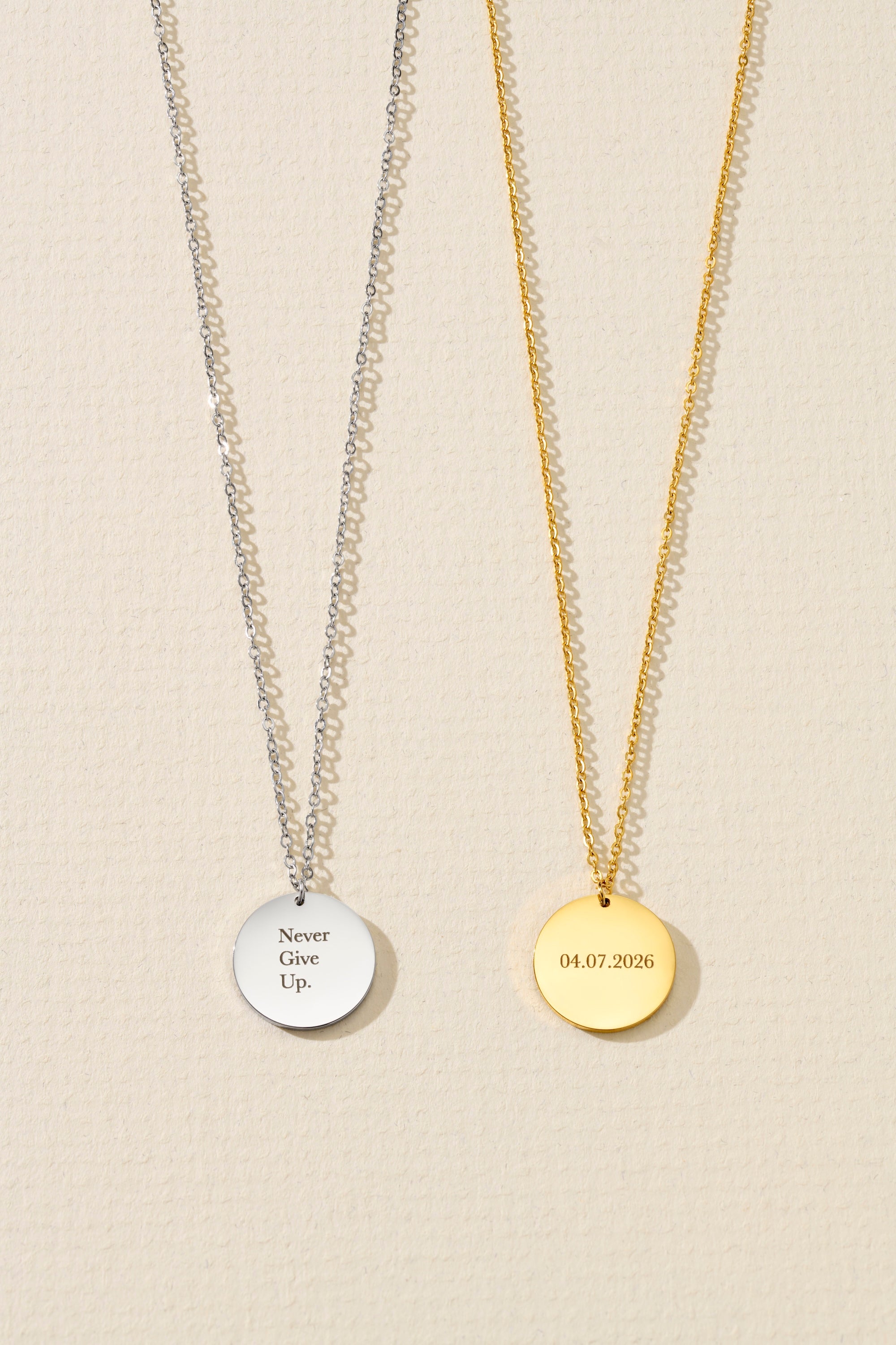 Personalised Disc Necklace