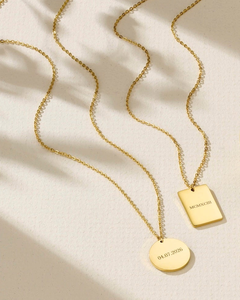Personalised Rectangle Necklace