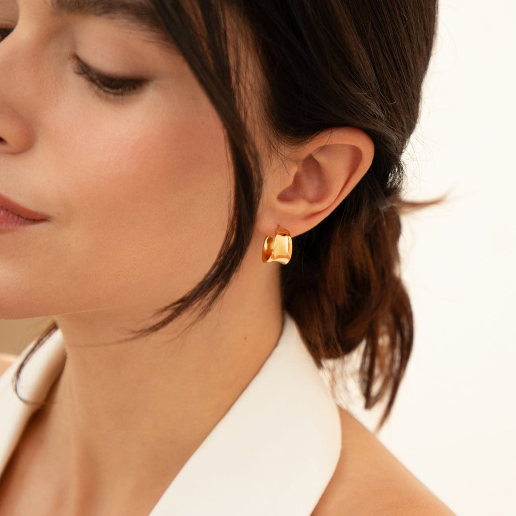 Hypoallergenic Polished Hoop Earrings