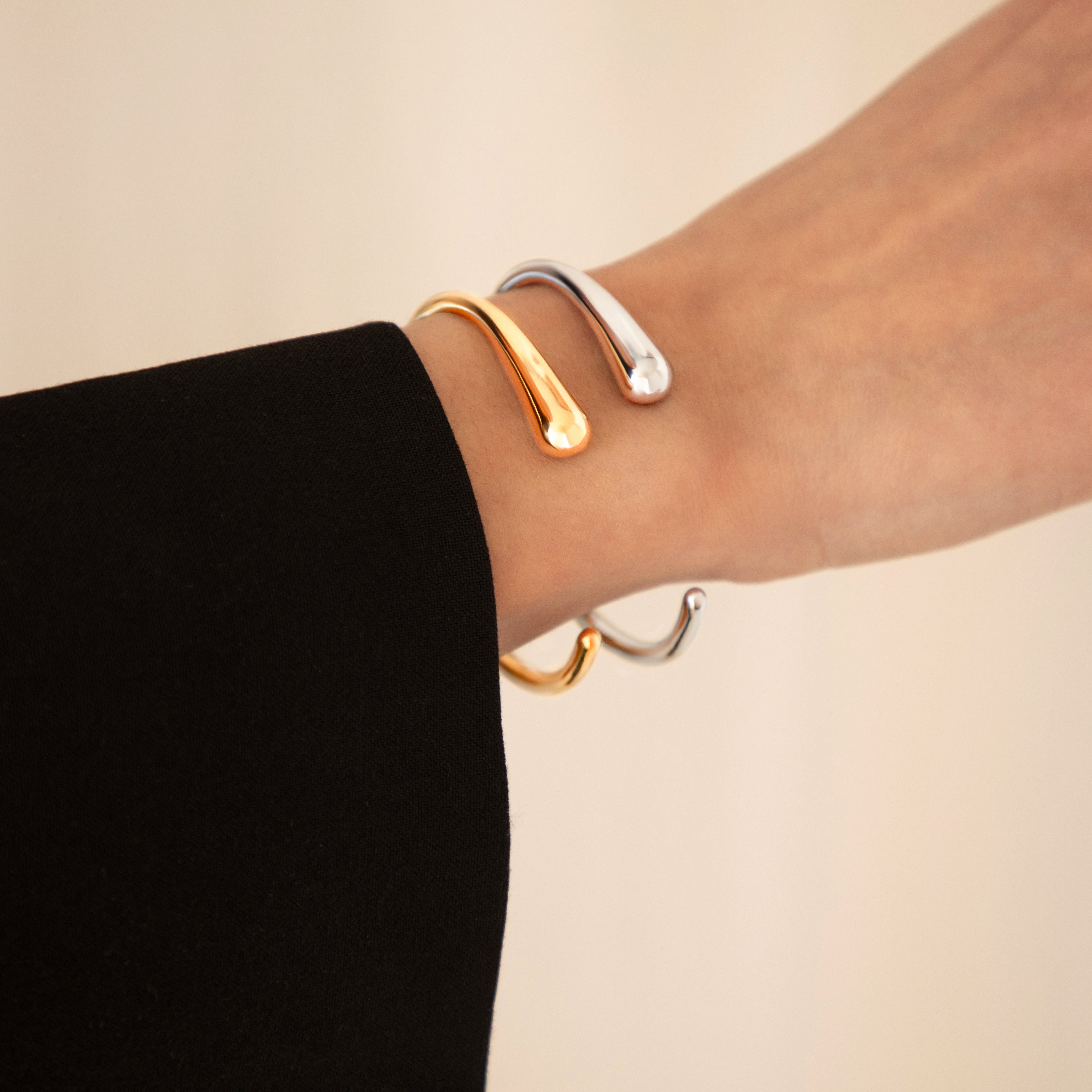 OPEN DROPLET CUFF BANGLE