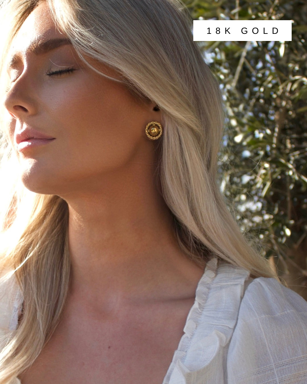 TWISTED STUD HYPOALLERGENIC EARRINGS