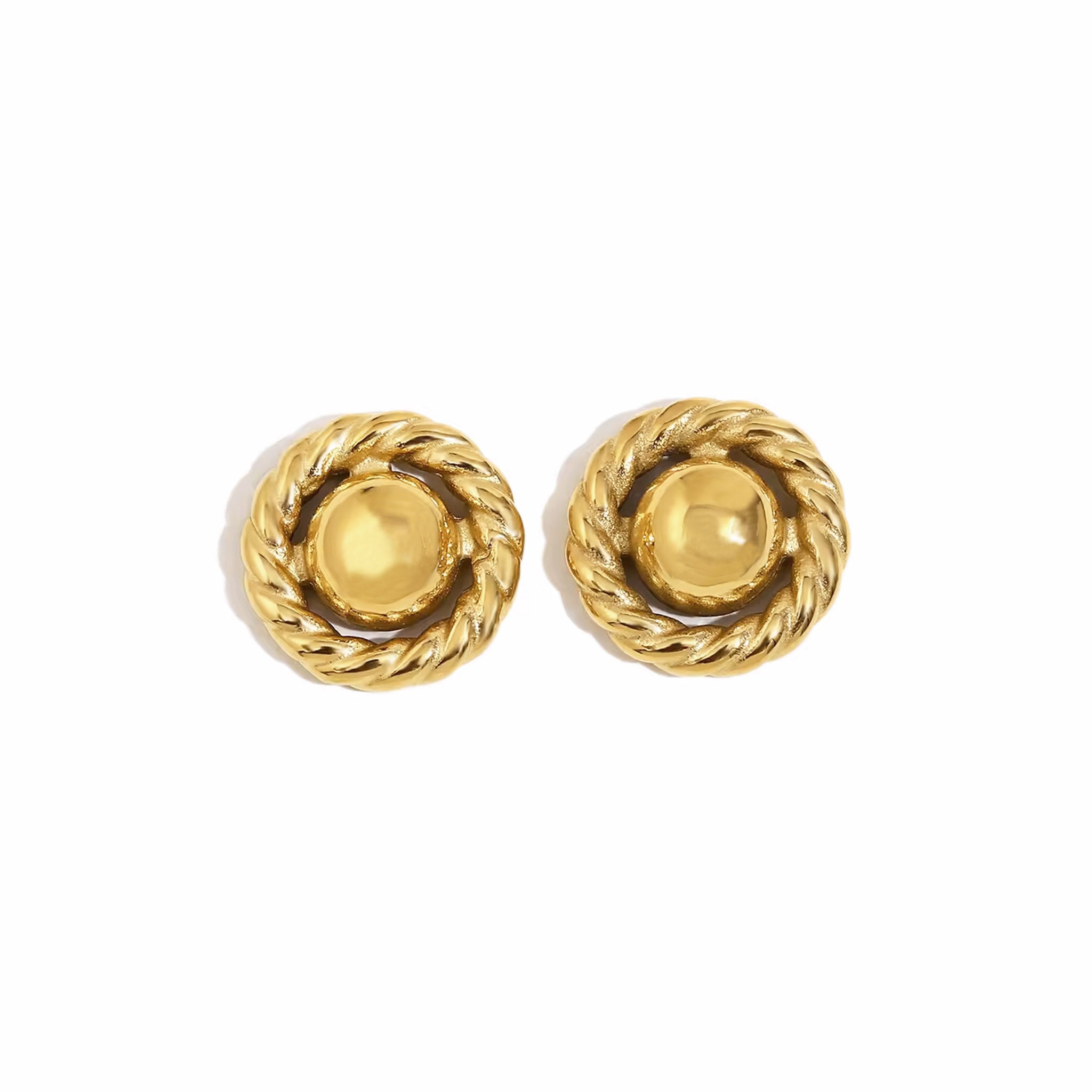 TWISTED STUD HYPOALLERGENIC EARRINGS